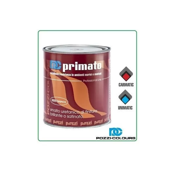 Pozzi Colours SMALTO PRIMATO SINTETICO LUCIDO A SOLVENTE COLORE 0300 NERO BRILLANTE LT 2,5 - Art. 11005.0300 LT2,5