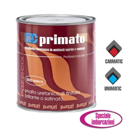 Pozzi Colours SMALTO PRIMATO SINTETICO LUCIDO A SOLVENTE COLORE 0300 NERO BRILLANTE LT 2,5 - Art. 11005.0300 LT2,5 2