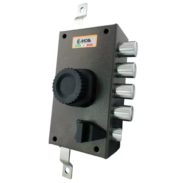 JM524
Serratura di sicurezza JM524 Moia ad applicare con chiave punzonata
Moia SERRATURA DI SICUREZZA AD APPLICARE TRIPLICE CO