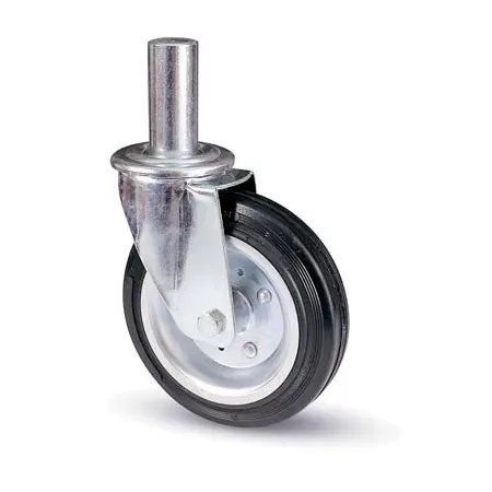 Avo RUOTA A FORCELLA TUBI INNOCENTI 80BI AVO  A/ZINCR/GOMMA NERA MM 200X50 PERNO GIR MM 40X190 - Art. 8323476