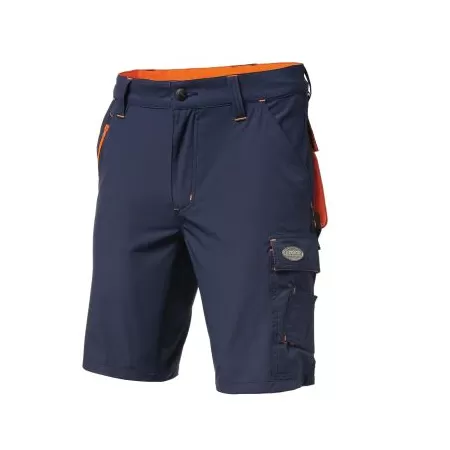 Logica Professional BERMUDA DA LAVORO STRETCH BLU/ARANCIO 140 GR TAGLIA XL Art.ANTIGUA/3-XL