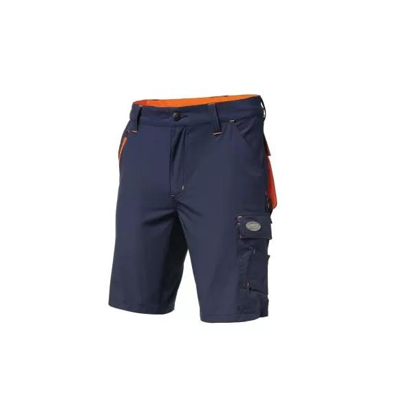 Logica Professional BERMUDA DA LAVORO STRETCH BLU/ARANCIO 140 GR TAGLIA L Art.ANTIGUA/3-L