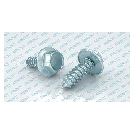Ambrovit VITI AUTOFILETTANTI TESTA ESAGONALE FLANGIA BOMBATA PER LEGNO 6,5X70 MM PZ 100* - Art. 59770 6,5X70/60 TG51