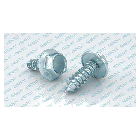 Ambrovit VITI AUTOFILETTANTI TESTA ESAGONALE FLANGIA BOMBATA PER LEGNO 6,5X140 MM PZ 100* - Art. 59770 6,5X140/60 TG51