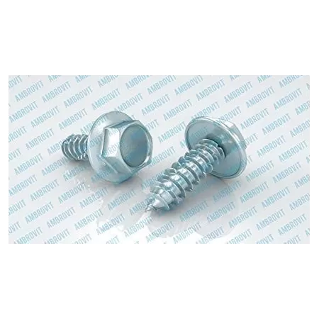 Ambrovit VITI AUTOFILETTANTI TESTA ESAGONALE FLANGIA BOMBATA PER LEGNO 6,5X160 MM PZ 100* - Art. 59770 6,5X160/60 TG51