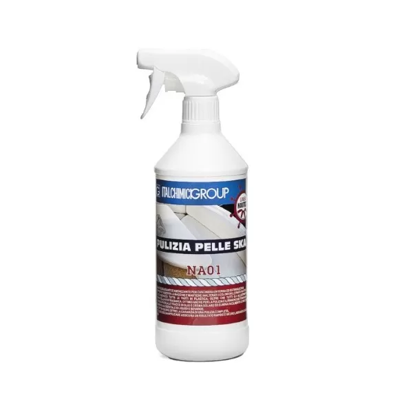 Italchimici Group SGRASSATORE DETERGENTE IGIENIZZANTE BARCA PER LA PULIZIA PELLE SKAI 750 ML - Art. 64513