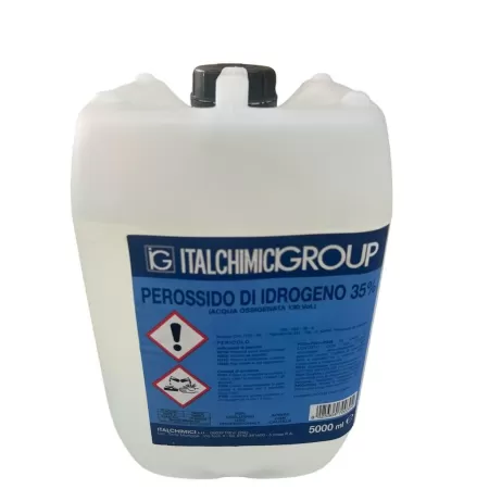 Italchimici Group ACQUA OSSIGENATA 130 VOL. 35% PEROSSIDO DI IDROGENO 35% - 5 L - Art. 70030