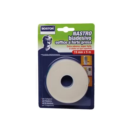 BOSTON NASTRO BIADESIVO FORTE 19 MM X 5 M - Art. 17156