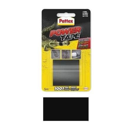 PATTEX NASTRO ADESIVO ALTA RESISTENZA POWER TAPE NERO MM 50 ML 5 - Art. 8312211
