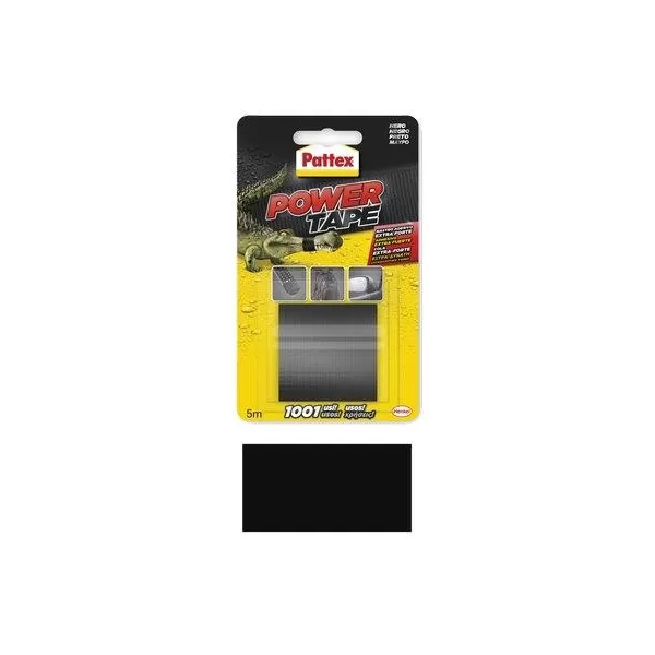 PATTEX NASTRO ADESIVO ALTA RESISTENZA POWER TAPE NERO MM 50 ML 5 - Art. 8312211