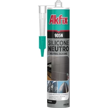 SILICONE NEUTRO TRASPARENTE  AKFIX 905N 310 ML PZ 24 Art.SA511