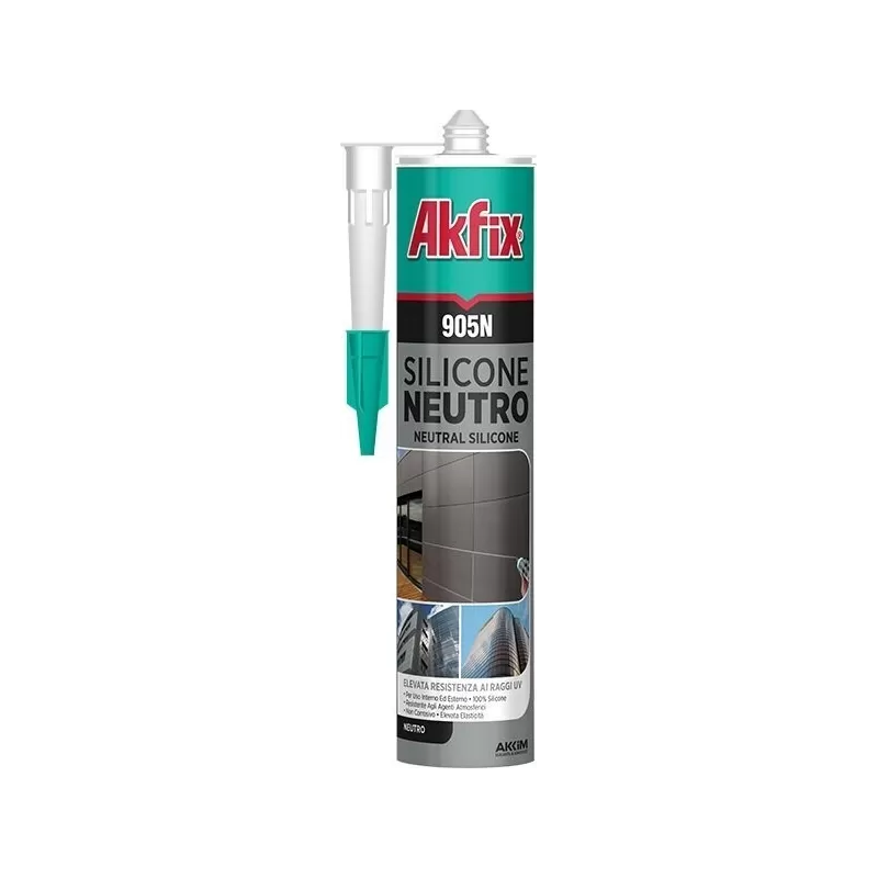 SILICONE NEUTRO TRASPARENTE  AKFIX 905N 310 ML PZ 24 Art.SA511