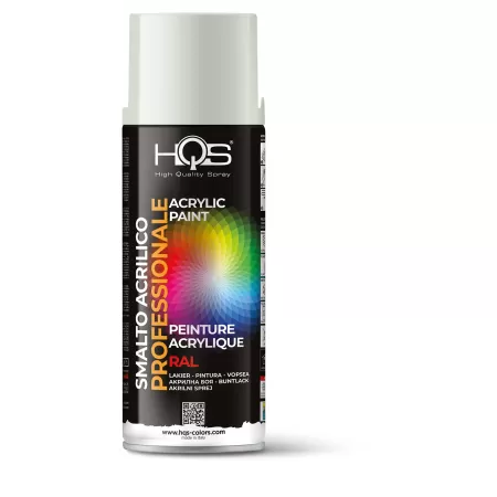 Hqs BOMBOLETTA VERNICE SPRAY ACRILICA RAL 9002 BIANCO GRIGIO LUCIDO 400 ML - Art. 400HQS9002