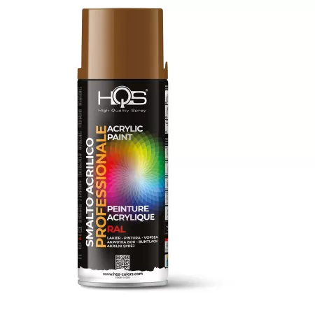 Hqs BOMBOLETTA VERNICE SPRAY ACRILICA RAL 8003 MARRONE TERRACOTTA LUCIDO 400 ML - Art. 400HQS8003
