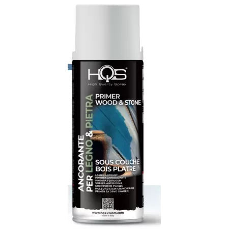 ANCORANTE PER LEGNO E PIETRA
Hqs BOMBOLETTA VERNICE SPRAY ANCORANTE PER LEGNO E PIETRA 400 ML Art.400HQSWSPRIMER