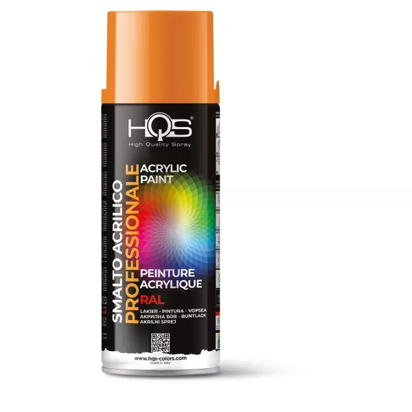 Hqs BOMBOLETTA VERNICE SPRAY ACRILICA RAL 2003 ARANCIO PASTELLO LUCIDO 400 ML Art.400HQS2003
 Vernice bomboletta spray ral 2003