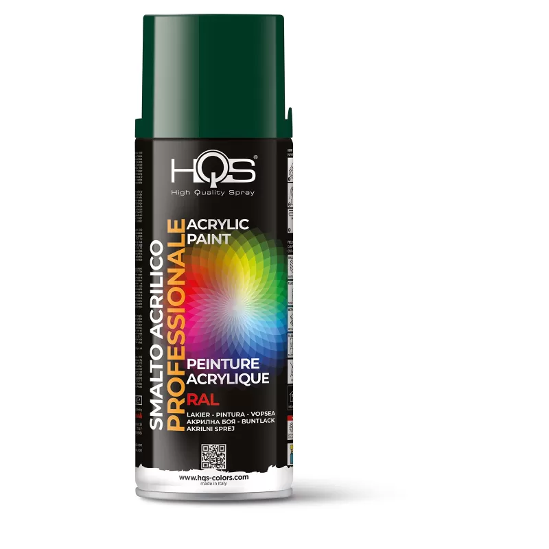 Hqs BOMBOLETTA VERNICE SPRAY ACRILICA RAL 6005 VERDE MUSCHIO LUCIDO 400 ML Art.400HQS6005
Vernice bomboletta spray ral 6005 ver