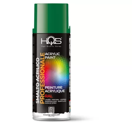 Hqs BOMBOLETTA VERNICE SPRAY ACRILICA RAL 6001 VERDE SMERALDO LUCIDO 400 ML Art.400HQS6001