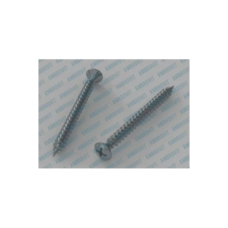 Ambrovit VITI TRUCIOLARI TESTA GOCCIA DI SEGO 3,5X18 MM PZ1 ZINCATE 1000 PZ - Art. 05072 3,5X18 TG51