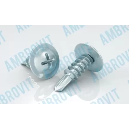 Ambrovit VITI AUTOPERFORANTI 4,8X50 MM TESTA MEZZA TONDA RANELLATA PH2 NERE 200 PEZZI* - Art. 81380 4,8X50 TG57