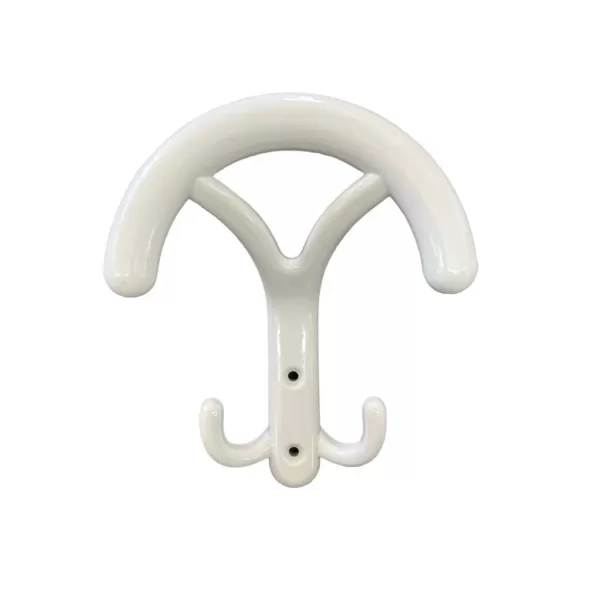 Appendiabiti da parete in plastica bianco 139x116 mm umipas