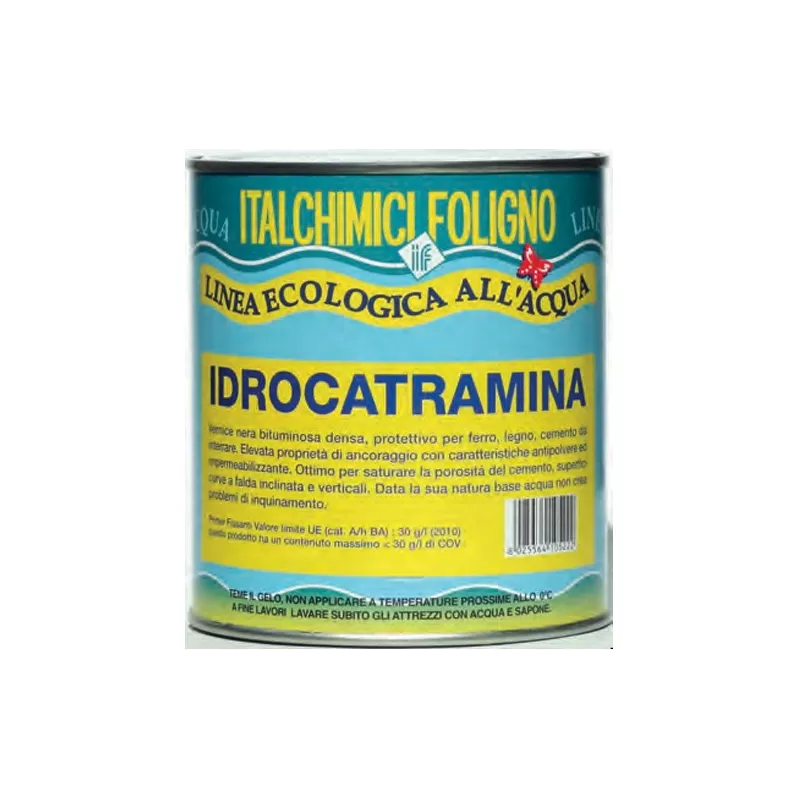 Italchimici Group IDROCATRAMINA VERNICE NERA BITUMINOSA ML 750 - Art. 73868