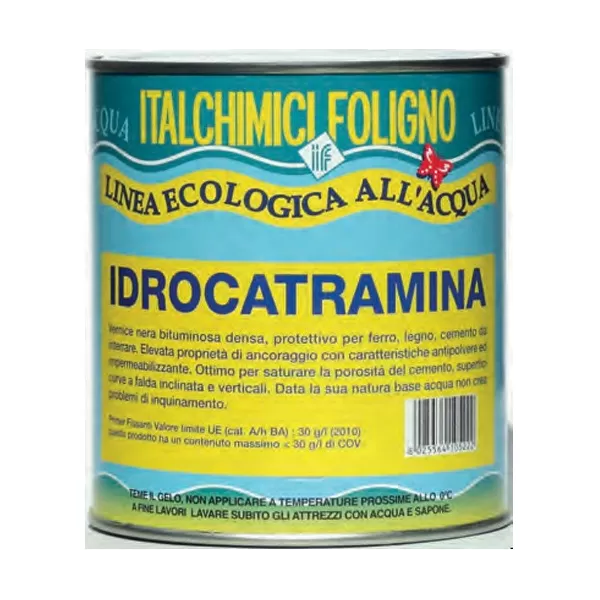 Italchimici Group IDROCATRAMINA VERNICE NERA BITUMINOSA ML 750 - Art. 73868