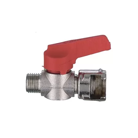  ANI ART.AIR/11 RUBINETTO CON DADO FRESATO DOPPIA TENUTA ATTACCO 1/4 MASCHIO - Art. 4710