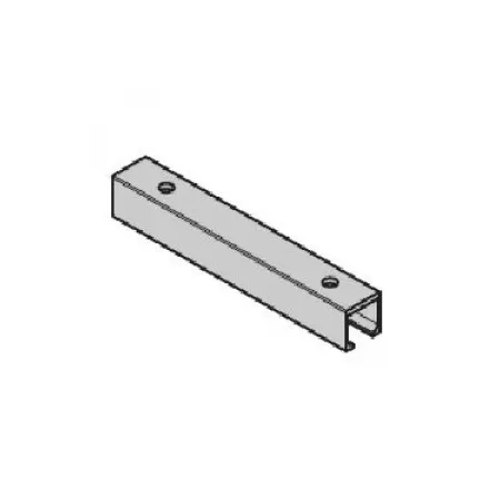 Sliding PROFILO ALLUMINIO PER PORTE PIEGHEVOLI A FILO SIRIO ASPIDE LUNGHEZZA CM 100 PORTATA 60 KG ARGENTO - Art. 10020100A