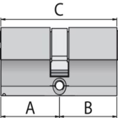 Moia CILINDRO EUROPEO CHIAVE CHIAVE 100 MM - H30+70KD
Cilindro europeo moia 30 70  2
