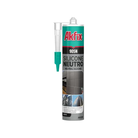 SILICONE NEUTRO BIANCO AKFIX 905N 310 ML PZ 24 Art.SA512
