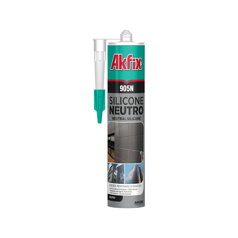 SILICONE NEUTRO BIANCO AKFIX 905N 310 ML PZ 24 Art.SA512
