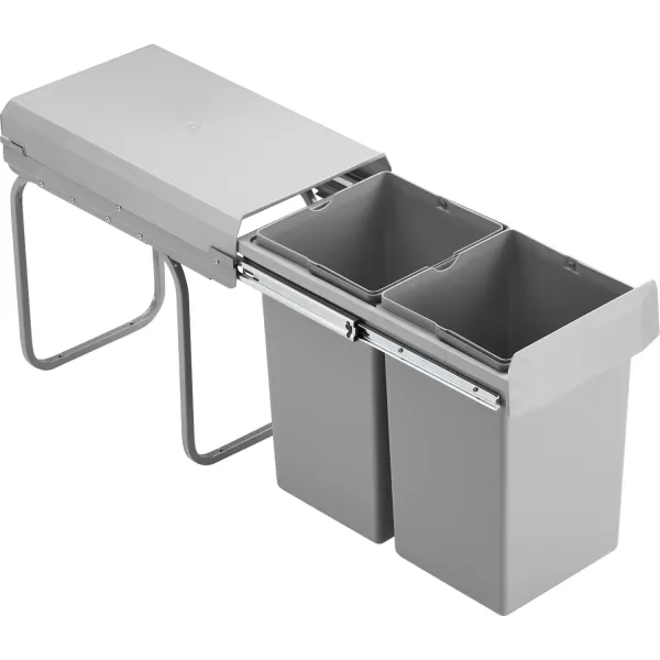 PATTUMIERA AD INCASSO WESCO DOUBLE-BOY DELUXE, 260 X 400 X 450 MM CONTENITORI 2X15 LITRI Art.103371639