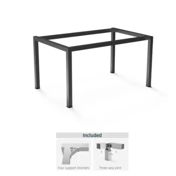 Ram Industrie STRUTTURA PER TAVOLI 90X140 CM COLORE NERO - Art. TS501400N