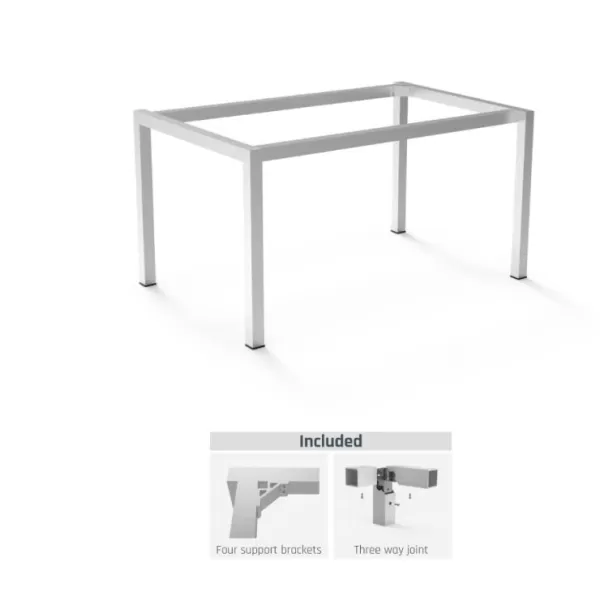 Ram Industrie STRUTTURA PER TAVOLI 90X140 CM COLORE ALLUMINIO - Art. TS501400A