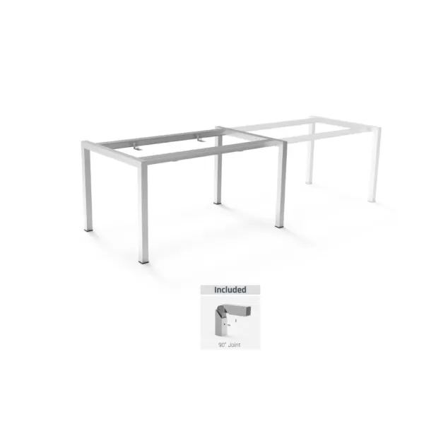 Ram Industrie STRUTTURA PER TAVOLI 90X140 CM ALLUNGABILE 240 CM COLORE ALLUMINIO Art.TG50900A