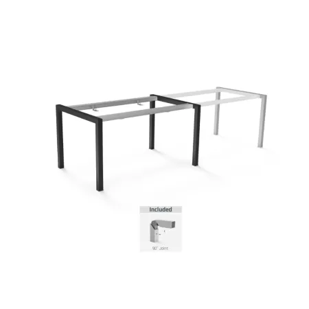 Ram Industrie STRUTTURA PER TAVOLI 90X140 CM ALLUNGABILE 240 CM COLORE NERO Art.TG50900N