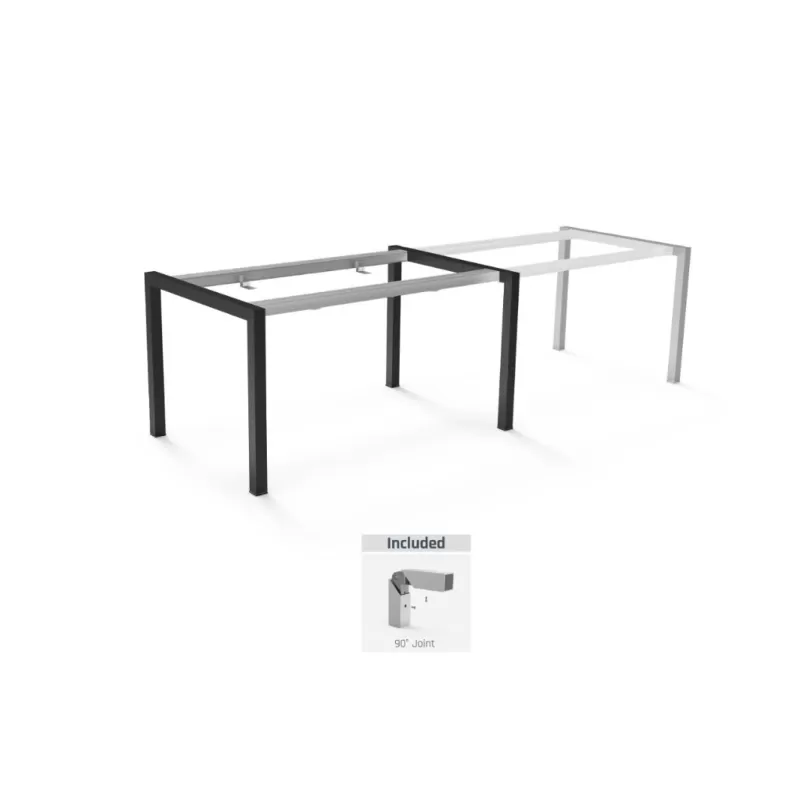 Ram Industrie STRUTTURA PER TAVOLI 90X140 CM ALLUNGABILE 240 CM COLORE NERO Art.TG50900N