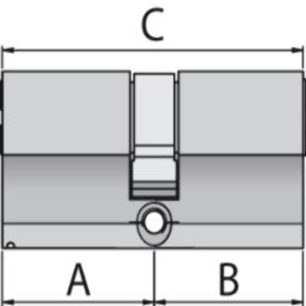 cilindro a profilo europeo moia chiave-chiave 35+50 umipas