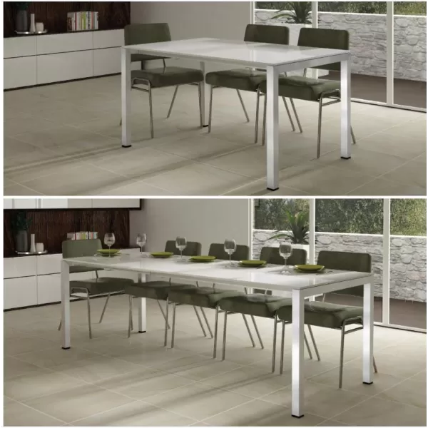 TG50900N STRUTTURA PER TAVOLI 90X140 CM ALLUNGABILE 240 CM COLORE NERO