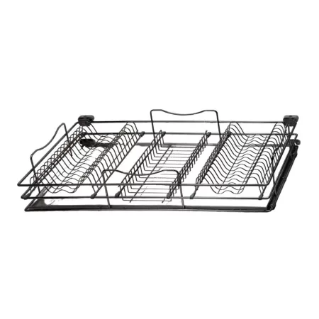 T76 SCOLAPIATTI IN ACCIAIO PER CASSETTO E PER COLONNA CM 86 RIENTRO AMMORTIZZATO - Art. 058AI/86