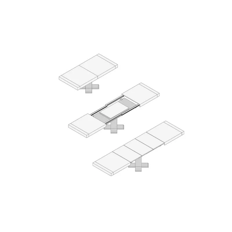 F98 - GUIDE PER TAVOLI ESTENSIBILI PORTATA 80 KG ram industrie