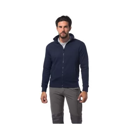 Logica Professional FELPA DA LAVORO BLU POLY/COTONE ZIP LUNGA TAGLIA 2XL - Art. SANPOLO1-2XL