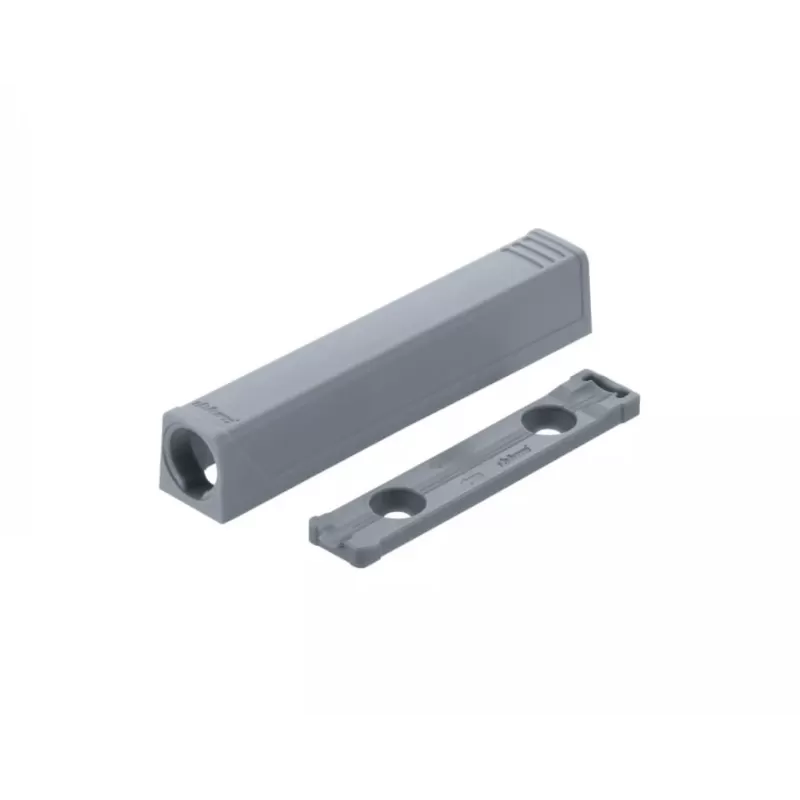 Blum 956A1201 BASETTA PIASTRINA DI SUPPORTO DIRITTA PER TIP-ON LUNGO GRIGIO