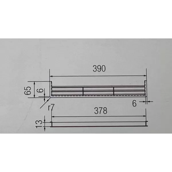  GRIGLIA PER ZOCCOLO SOTTO FRIGO ACCESSORIO PER ZOCCOLO SOTTOFRIGO 65X390 MM COLORE BIANCO - Art. MG32291