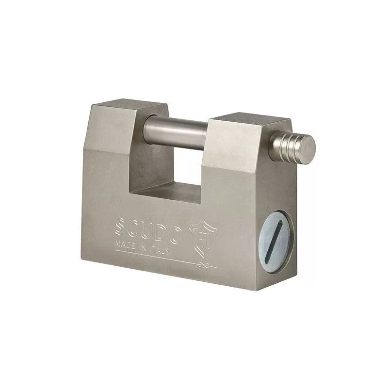  LUCCHETTO RETTANGOLARE SCUDO IN ACCIAIO 76 MM - Art. 4980/C