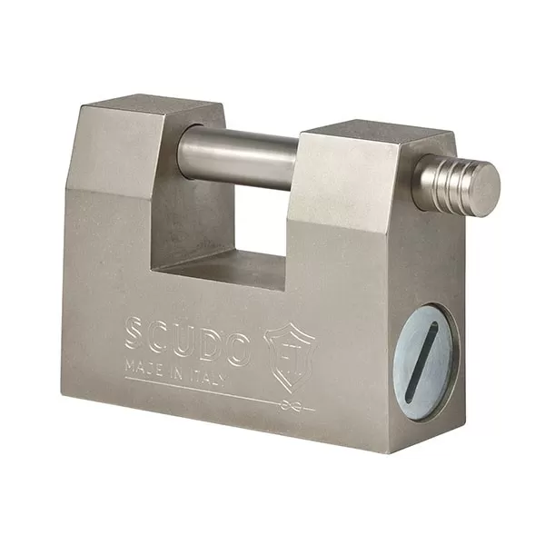  LUCCHETTO RETTANGOLARE SCUDO IN ACCIAIO 76 MM - Art. 4980/C