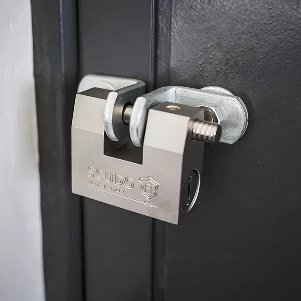  LUCCHETTO RETTANGOLARE SCUDO IN ACCIAIO 76 MM - Art. 4980/C