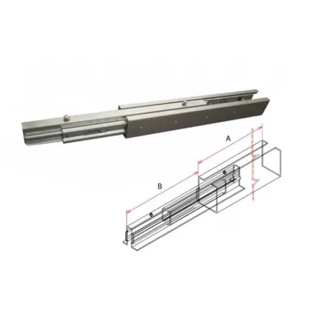 Ram Industrie GUIDA PER COLONNA CUCINA 450 MM PORTATA 120 KG Art.82450