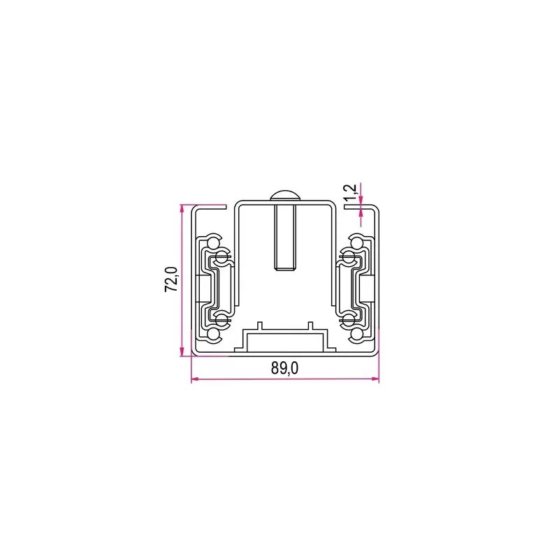Ram Industrie GUIDA PER COLONNA CUCINA 450 MM PORTATA 120 KG Art.82450